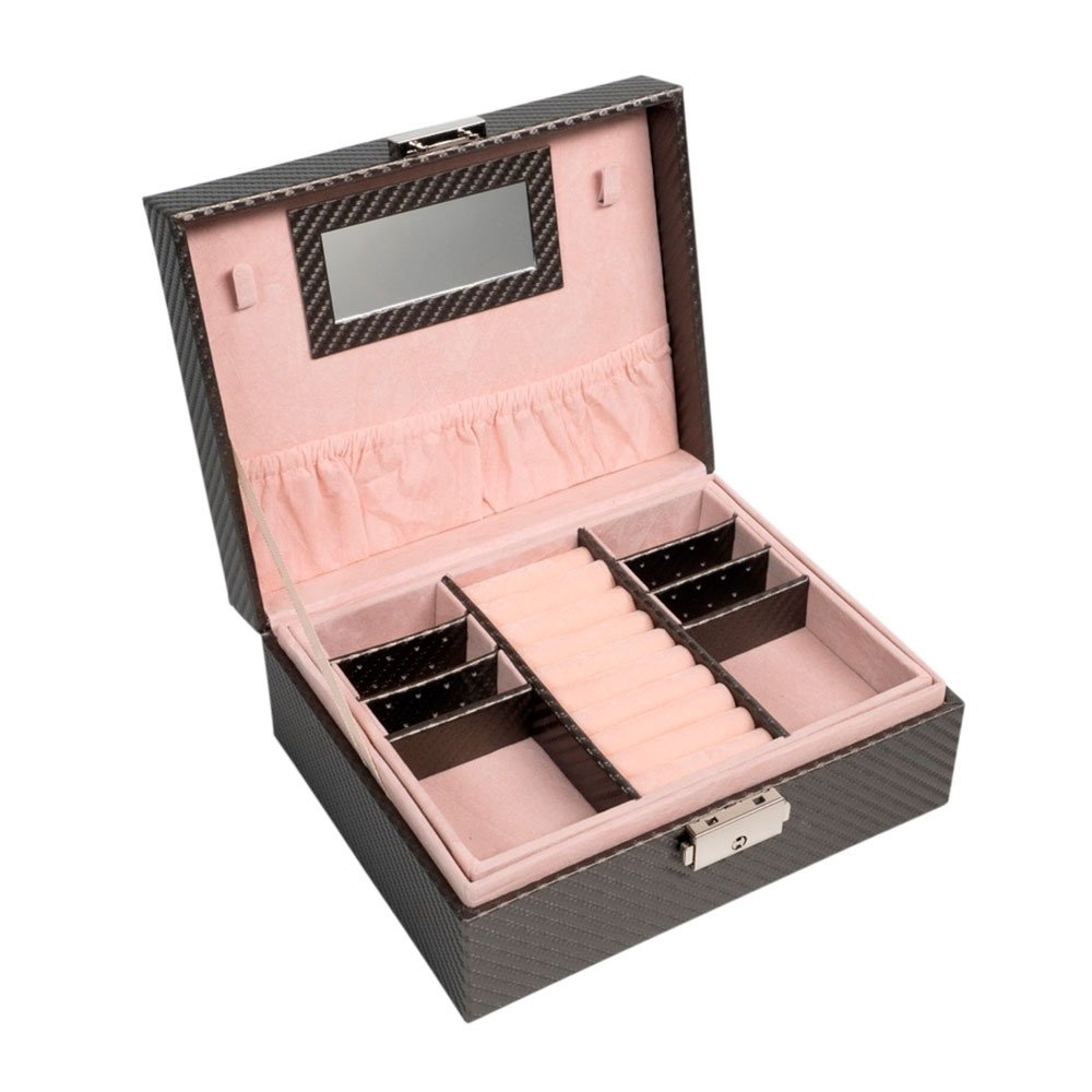 Шкатулка для ювелирных украшений из искусственной кожи