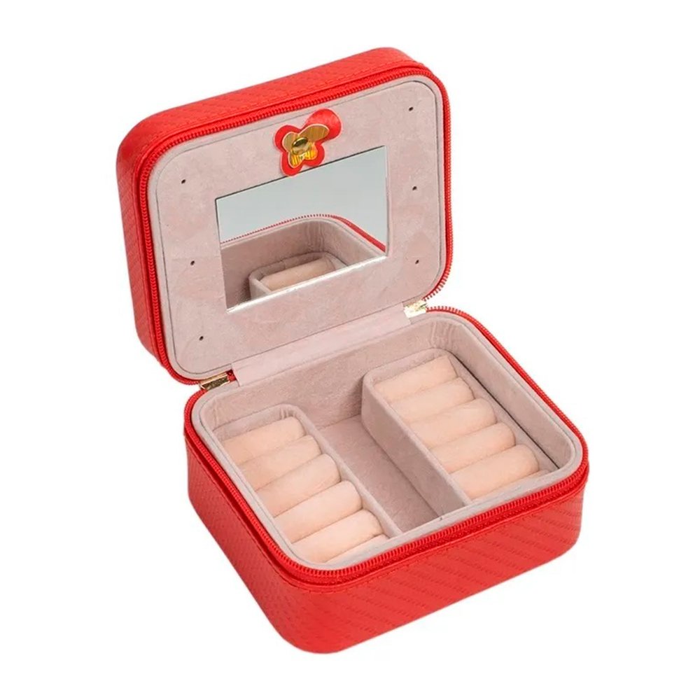 Шкатулка для ювелирных украшений из искусственной кожи