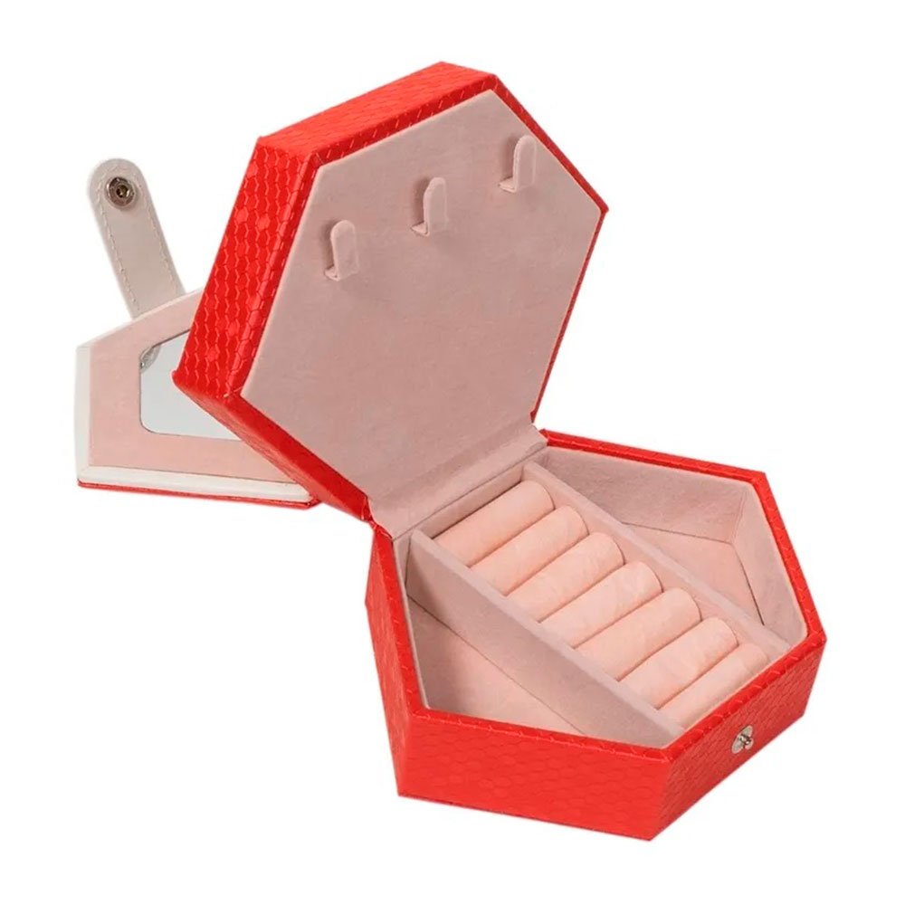 Шкатулка для ювелирных украшений из искусственной кожи