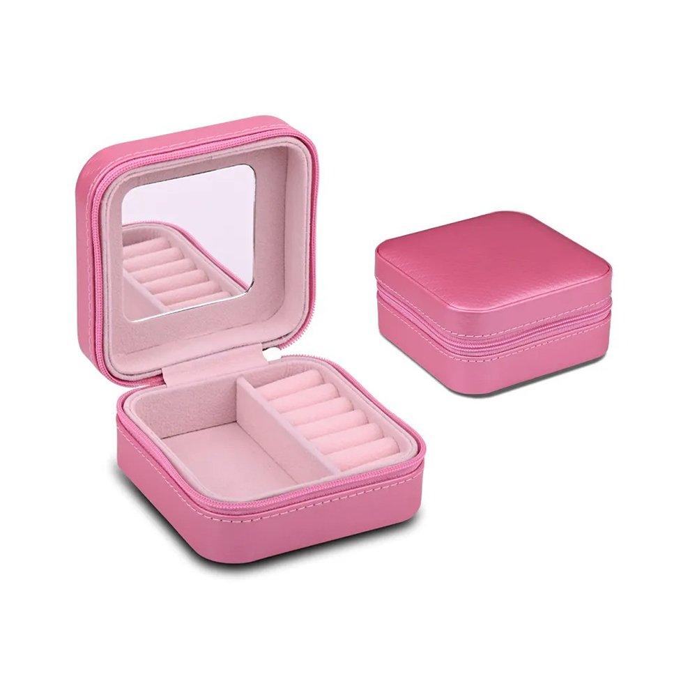 Шкатулка для ювелирных украшений из искусственной кожи