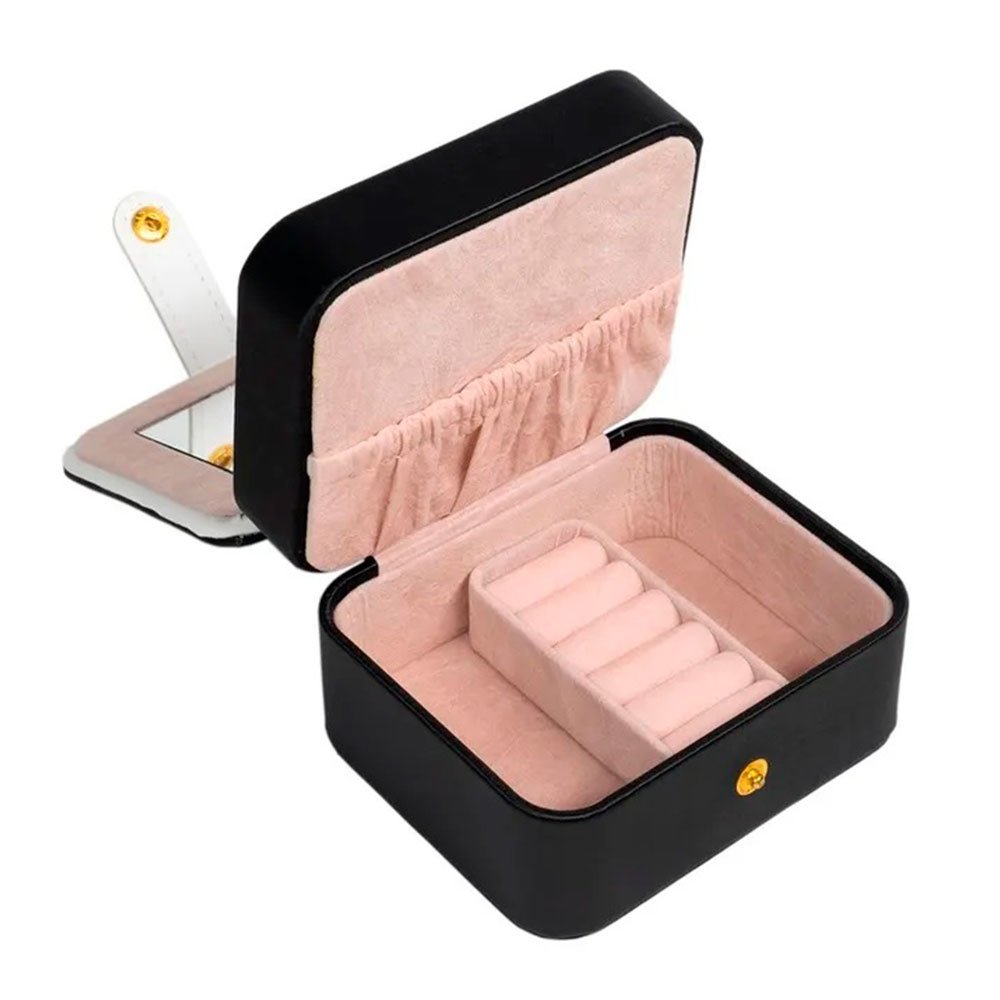 Шкатулка для ювелирных украшений из искусственной кожи